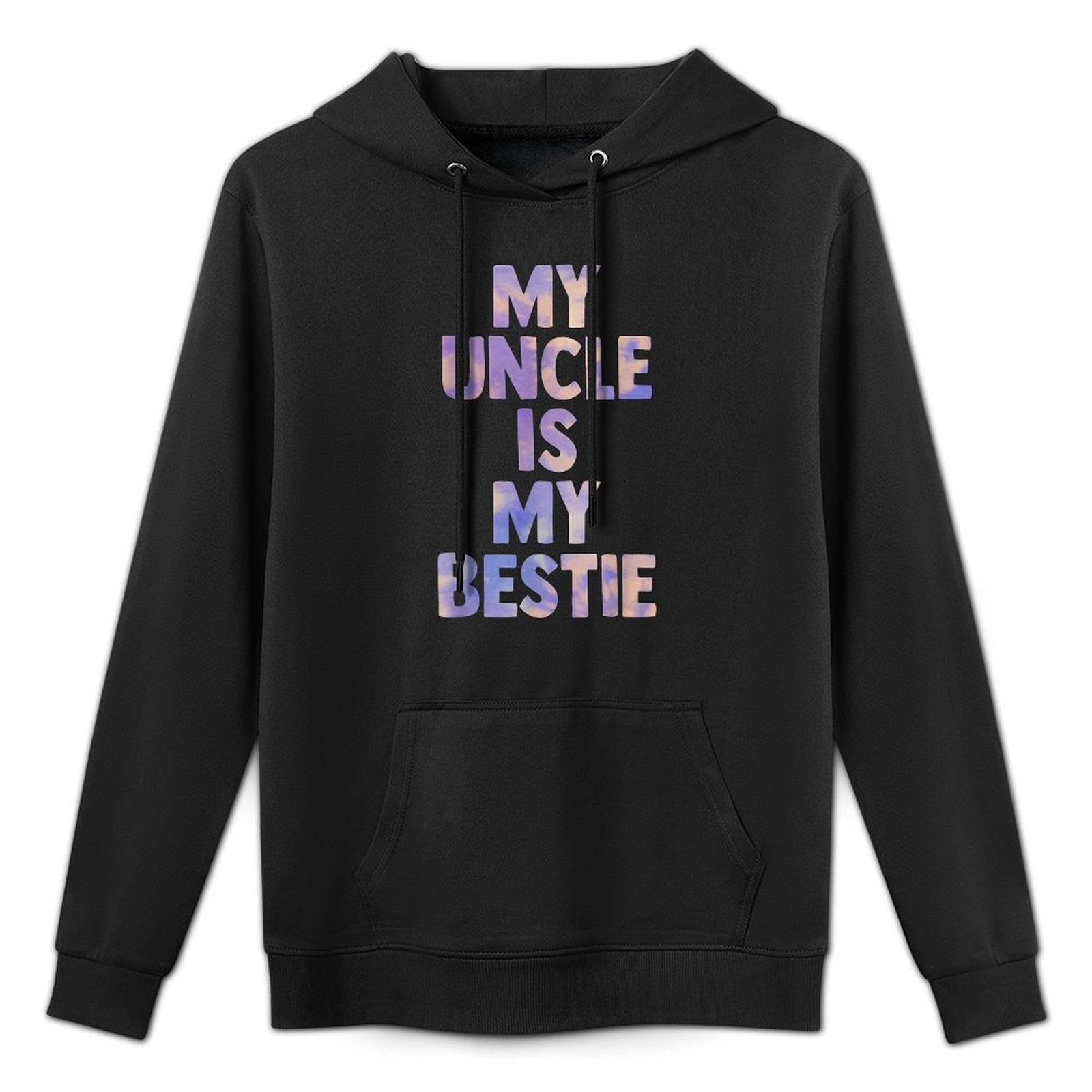 My Uncle Is My Bestie for Niece Nephew Matching Set Tie Dye Medium-Weight Fabric Hoodie