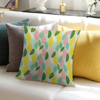 Modern Abstract Lemon Pattern Soft Multiple Sizes Throw Pillow