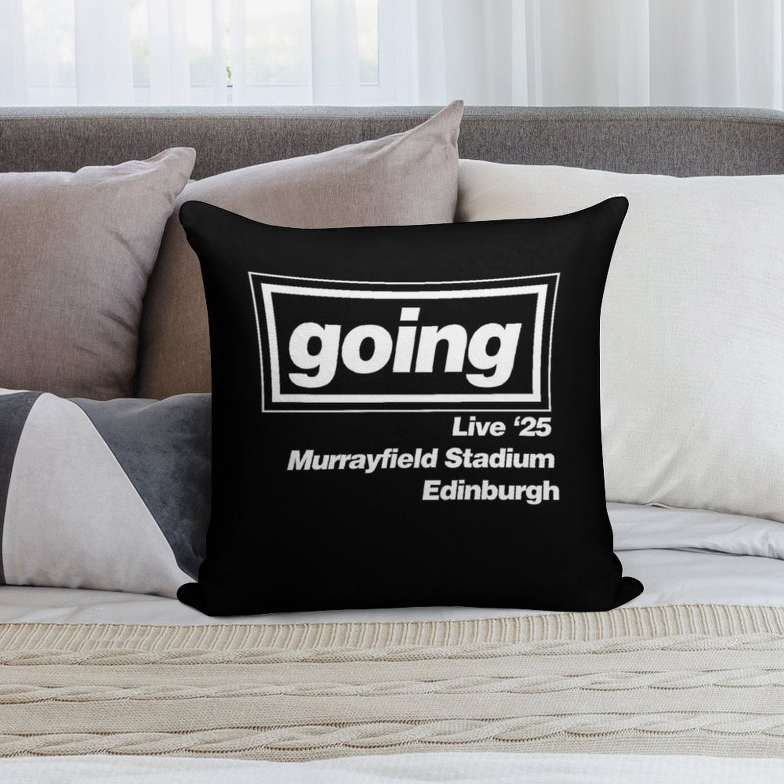 Oasis - Going - Edinburgh Soft Luxury Feel Throw Pillow