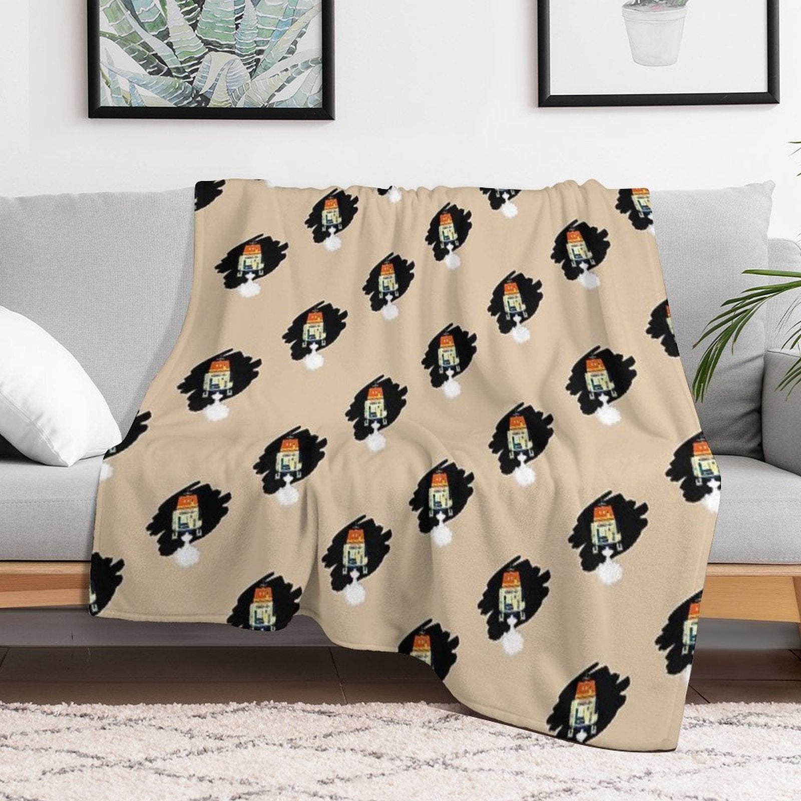 Chop in Space Eco-conscious Throw Blanket