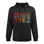 40 Birthday Decorations Men Women 1982 BDay 40th Birthday Unisex Design Hoodie