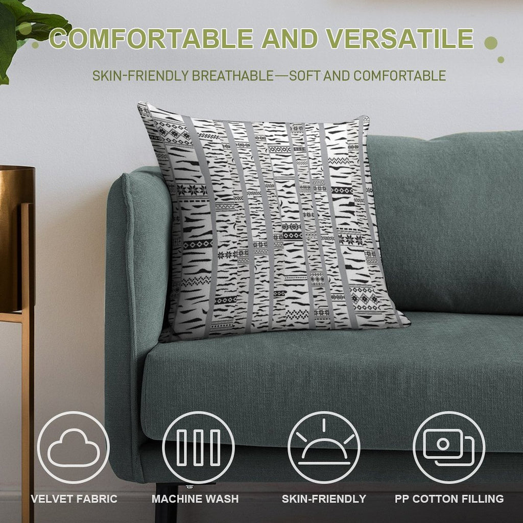 Birch Forest Soft Durable Construction Throw Pillow