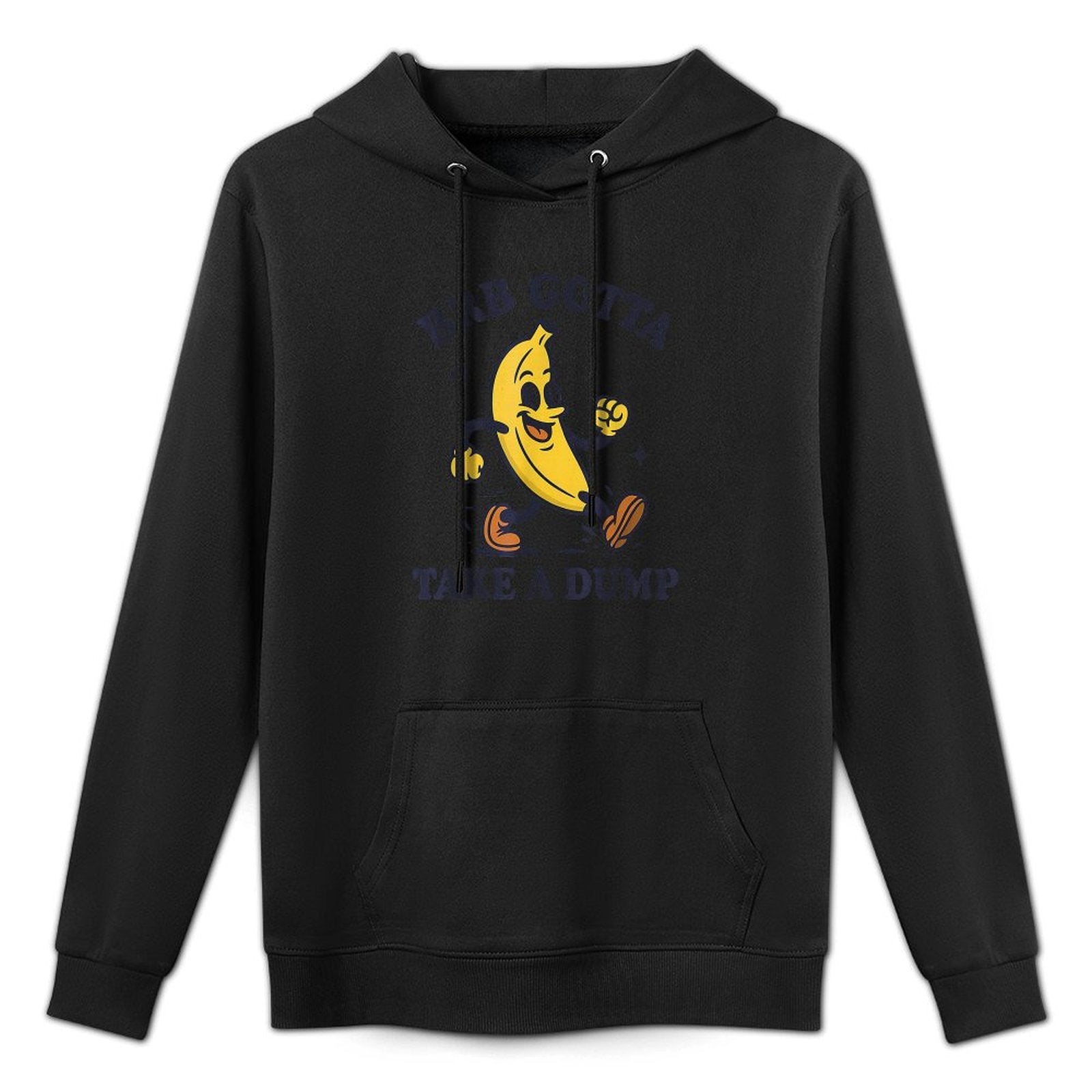 BRB Gotta Take A Dump Funny Poopy Toilet Adult Humor Meme Medium-Weight Fabric Hoodie