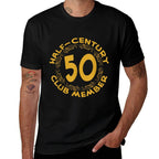50th Birthday Party Anniversary, Half Century Club  Fade-proof Color T-Shirt
