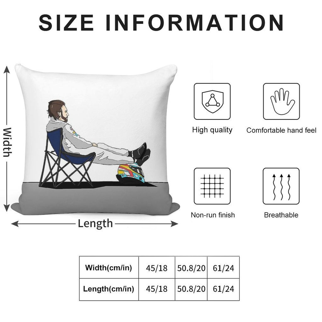 Fernando Alonso Iconic Soft Ultra-Soft Texture Throw Pillow