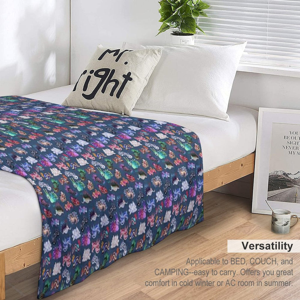 NUDIBRANCH Versatility Throw Blanket