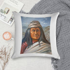 Chief Juh - Nednai Chiricahua Apache Chief Soft Washable Throw Pillow