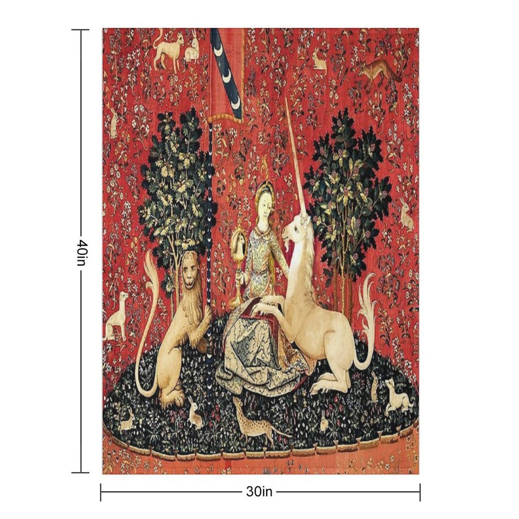 The Lady And The Unicorn À Mon Seul Désir - Sight Quick-dry Throw Blanket