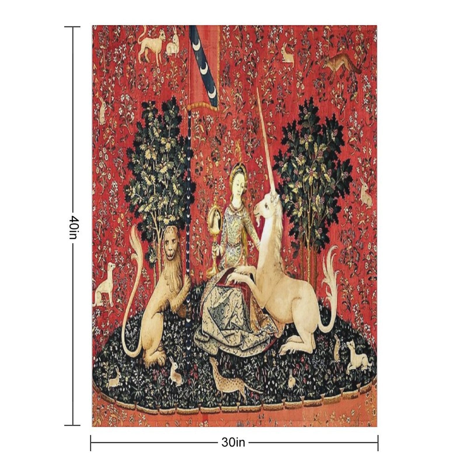 The Lady And The Unicorn À Mon Seul Désir - Sight Quick-dry Throw Blanket