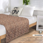 Cattle Brands Anti-pilling Throw Blanket