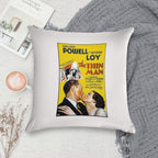 Retro Movie Art - The Thin Man Soft High-Density Material Throw Pillow
