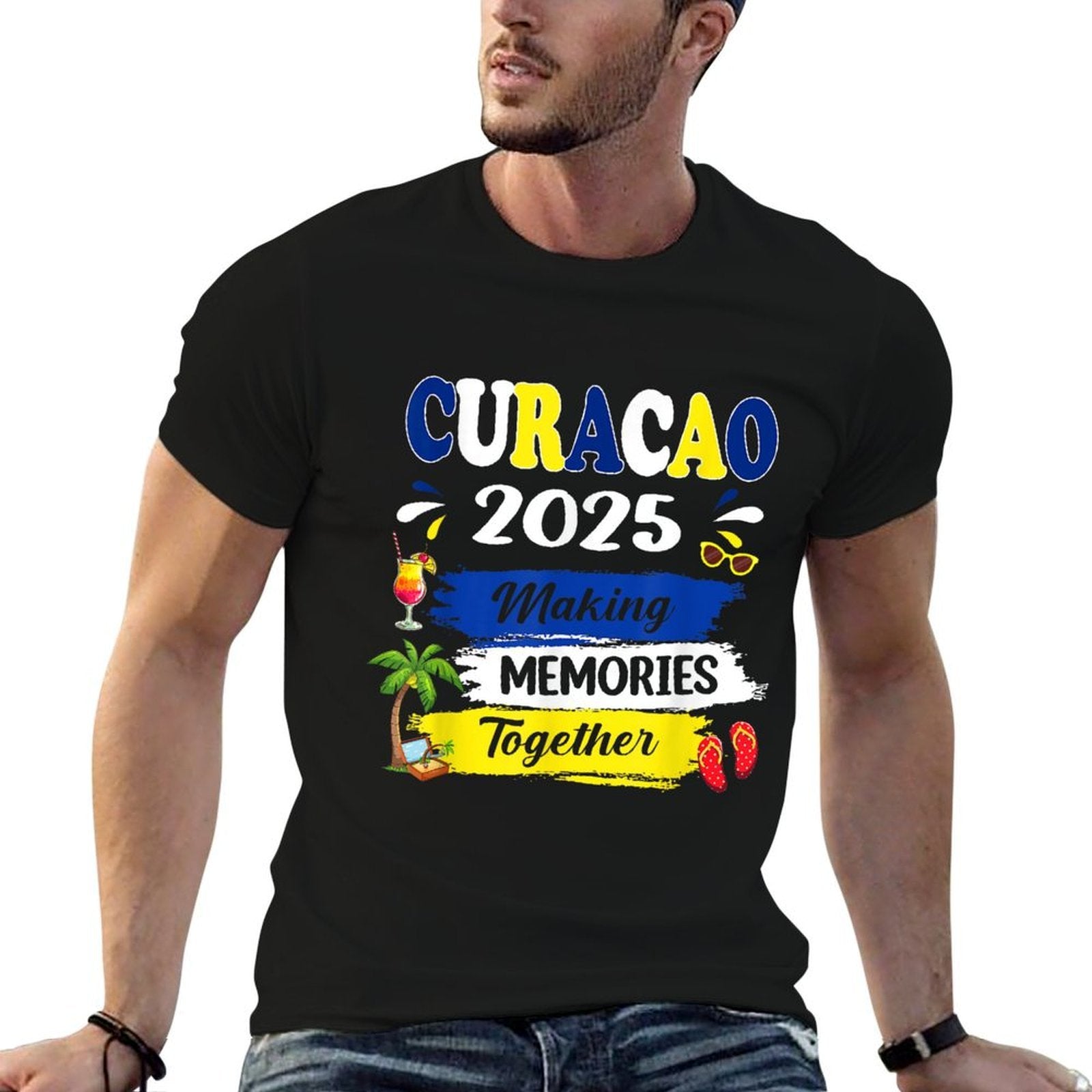 Curacao 2025 Making Memories Together Spring Summer Holiday Comfortable T-Shirt