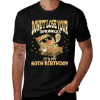 It's My 60th Birthday Funny Donut on Beach 60 Year Old Mens  Durable T-Shirt