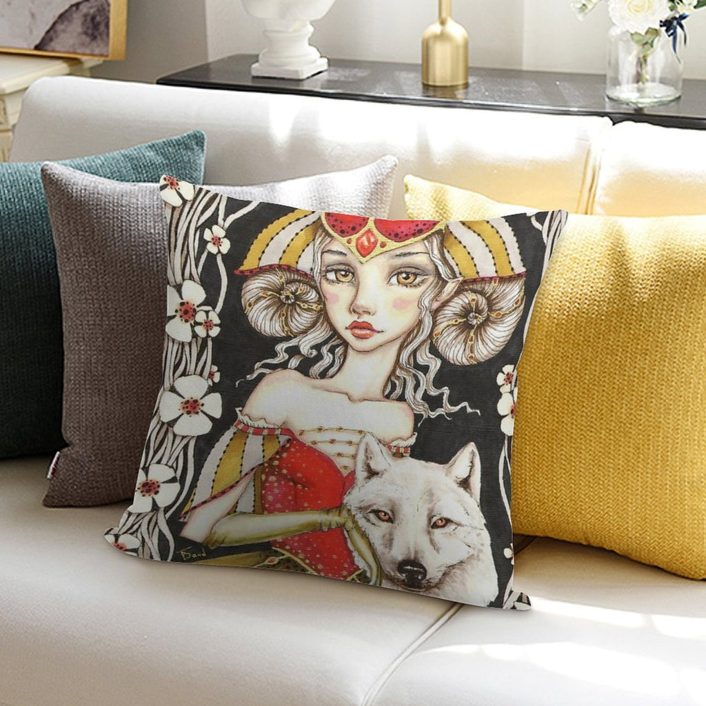 Werewolf Queen Soft Fade-Resistant Throw Pillow