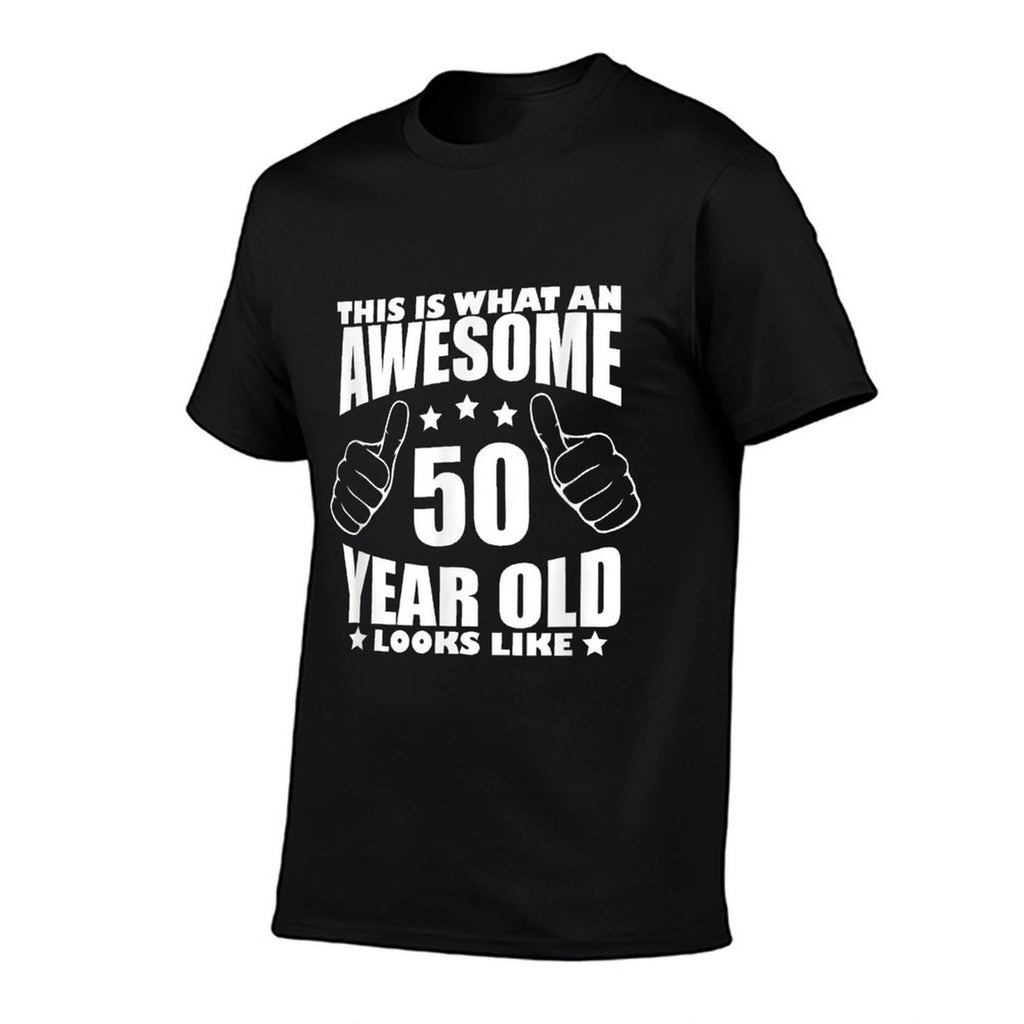 50th Birthday Awesome Gift for Her Age 50 Year Old Mom 1971  Fade-proof Color T-Shirt