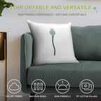 Poppy Capsule Drawing Soft Durable Construction Throw Pillow