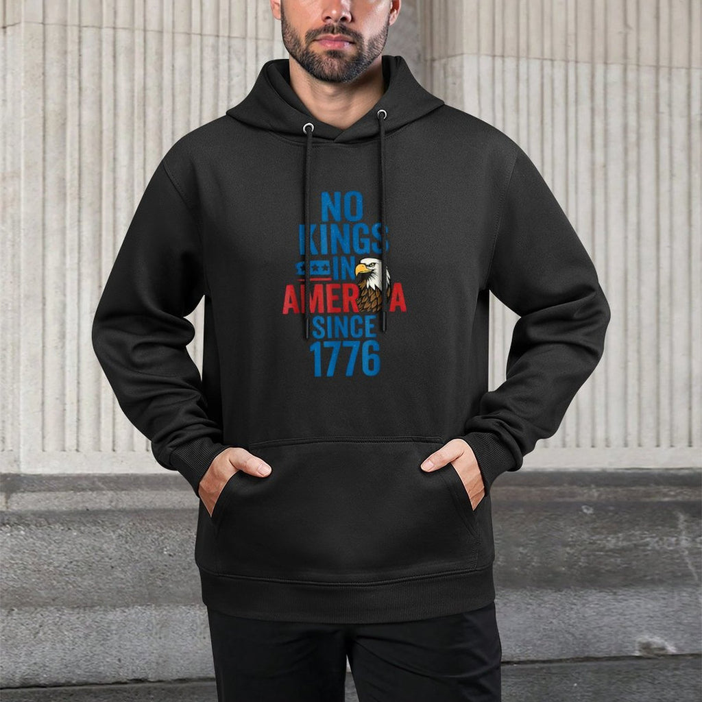 No Kings In America Since 1776 Shirt No Kings Men Women Adjustable Hood Hoodie