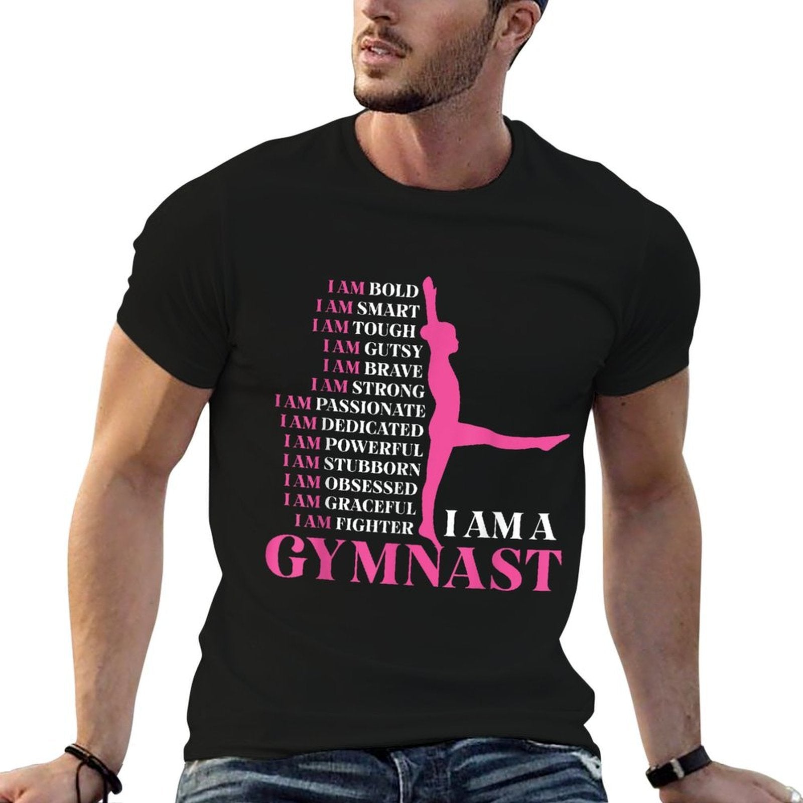 I Am A Gymnast Gymnastics Girls Boys Women Men Retro Sports  Affordable Price T-Shirt