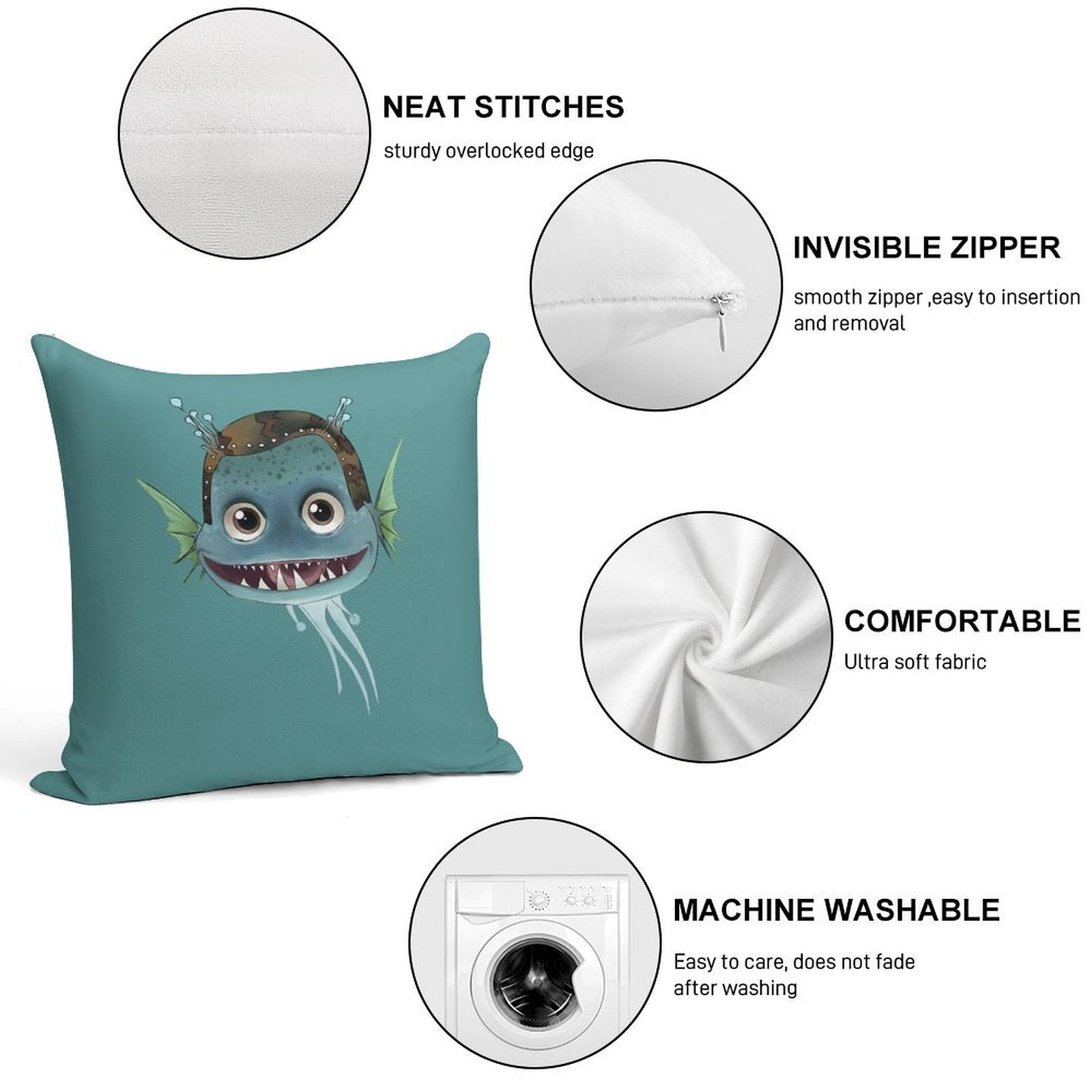 Minion Soft High-Density Material Throw Pillow