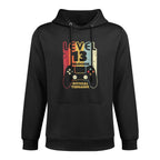 Level 13 Unlocked 13th Birthdaynage Vintage Shrink-Resistant Hoodie