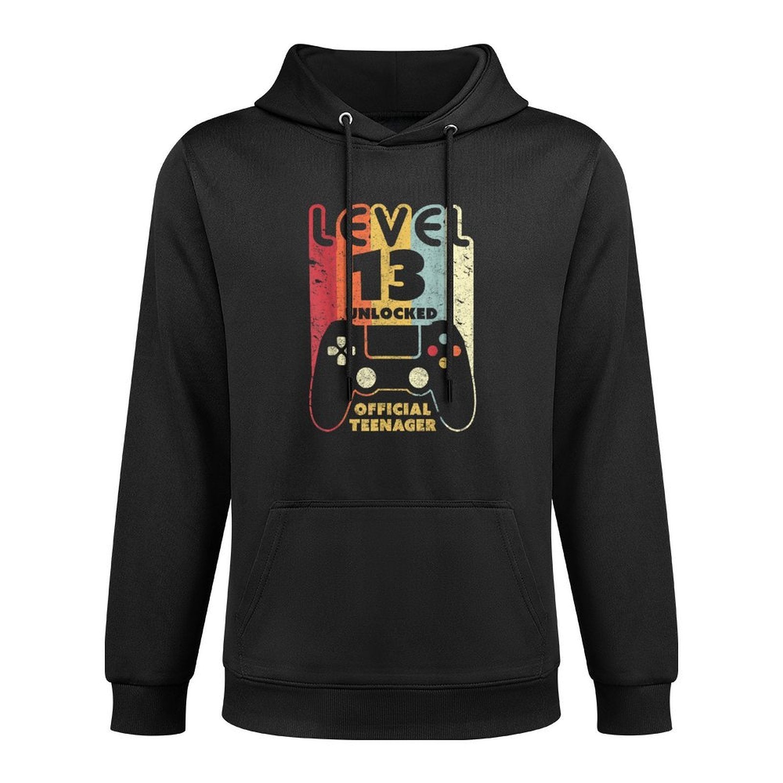 Level 13 Unlocked 13th Birthdaynage Vintage Shrink-Resistant Hoodie