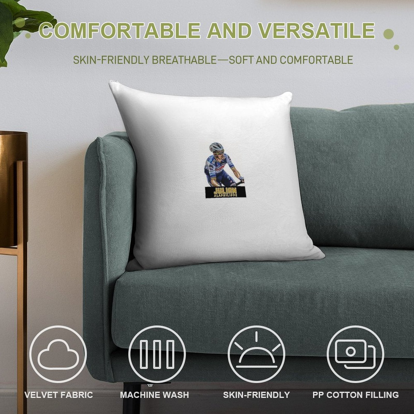 Julian ALAPHILIPPE Soft Easy Maintenance Throw Pillow