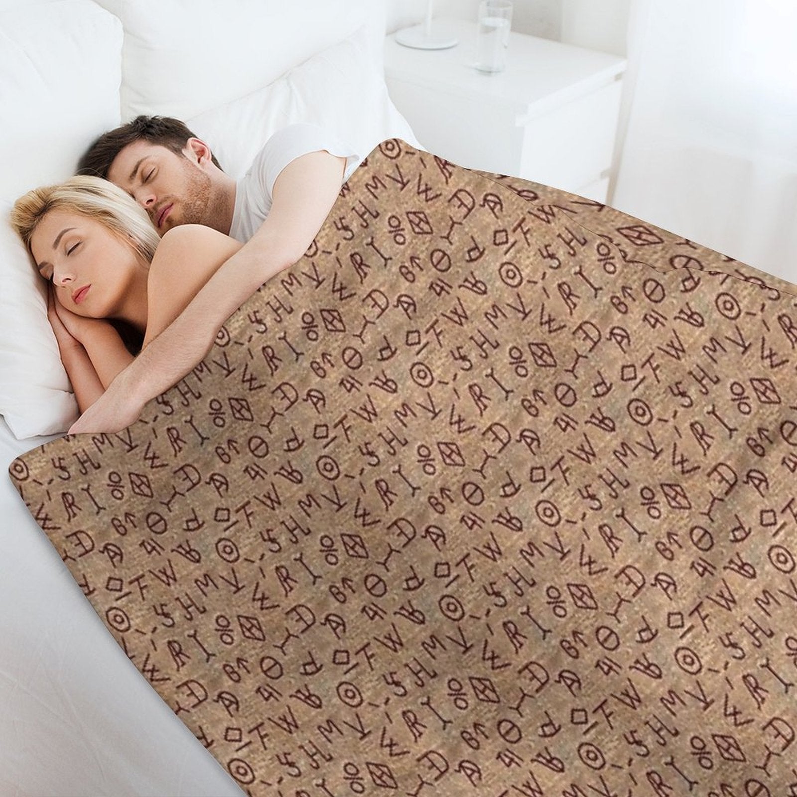 Cattle Brands Anti-pilling Throw Blanket