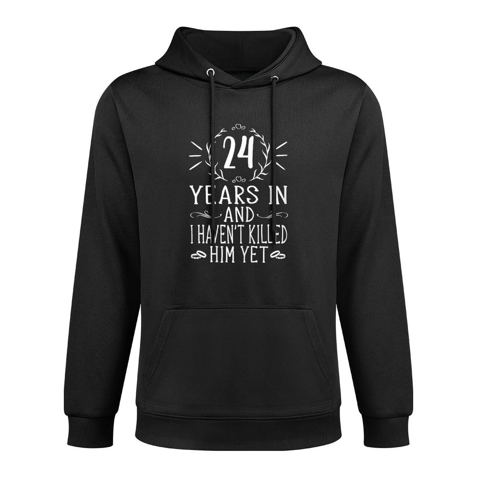 24th Wedding Anniversarys For Her - 24 Years Marriage Pilling-Resistant Hoodie