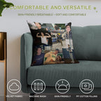 Milo Manheim Collage Soft Easy Maintenance Throw Pillow