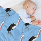 Australian Pelican Travel-friendly Throw Blanket