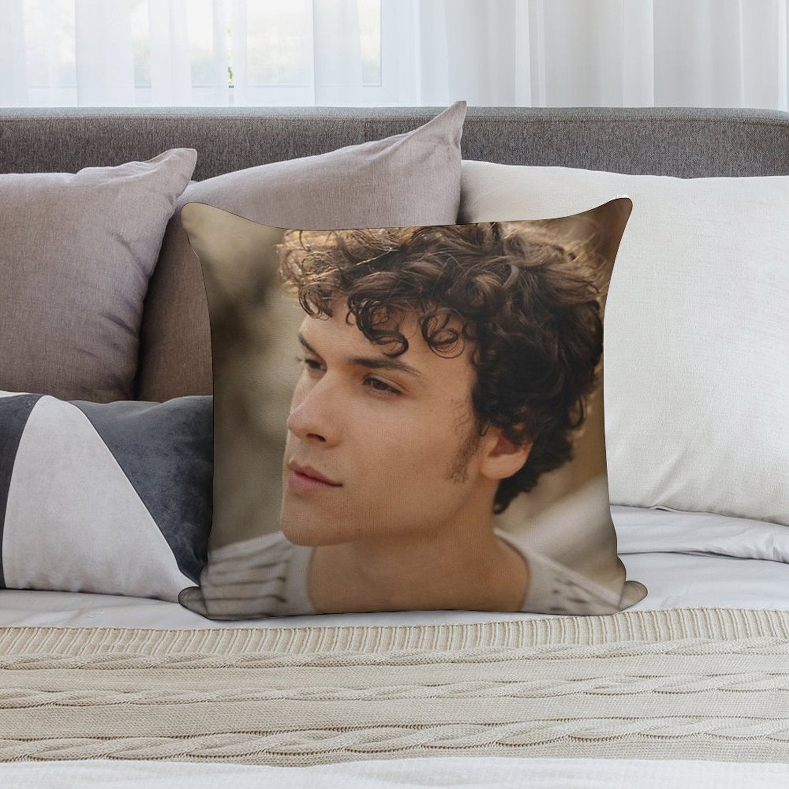 Benjamin Wadsworth Actor Soft Multiple Sizes Throw Pillow