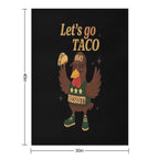 4th Of July Patriotic Lets Go USA TACOS Chicken Compact Throw Blanket