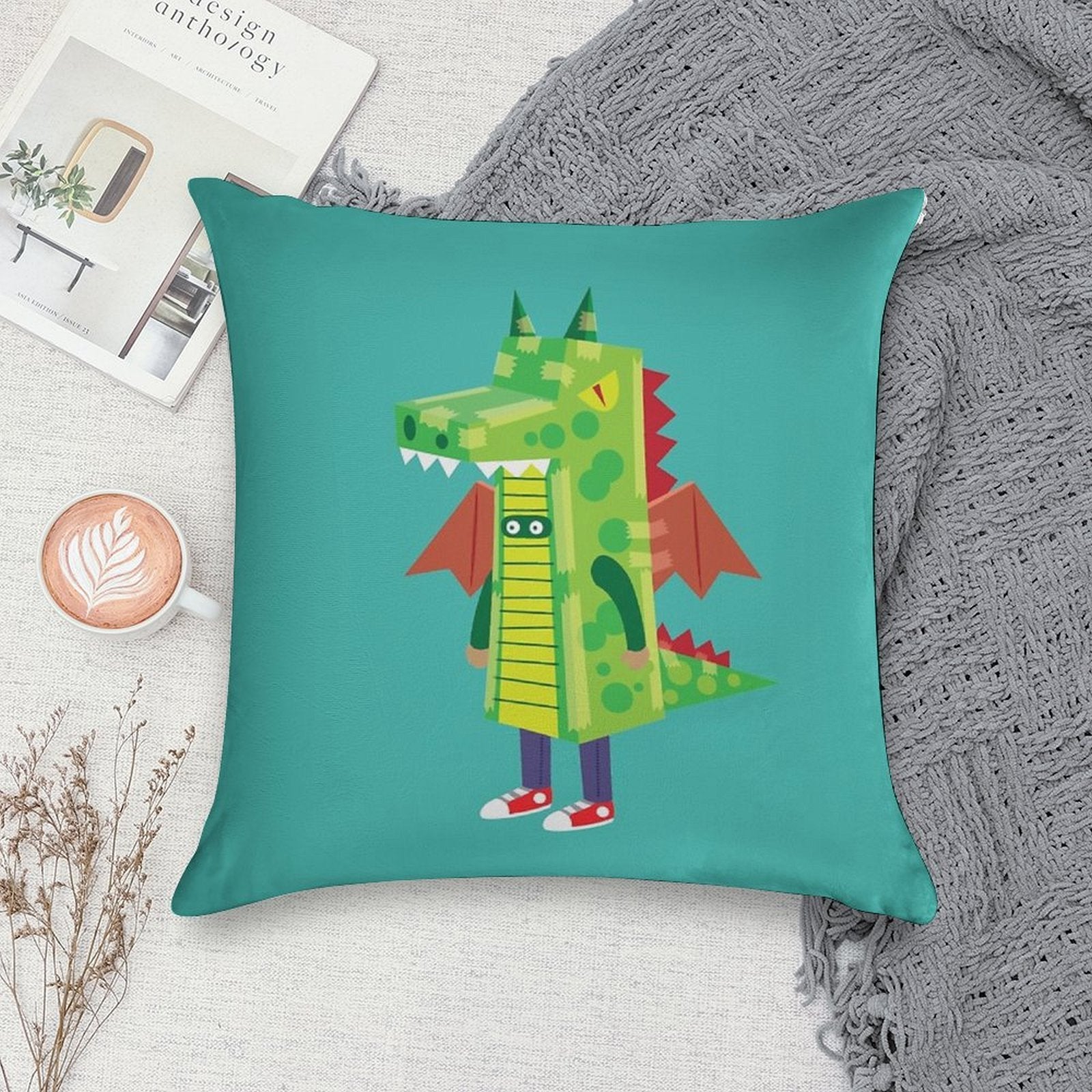 I'm A Dragon Soft Bedroom Essential Throw Pillow