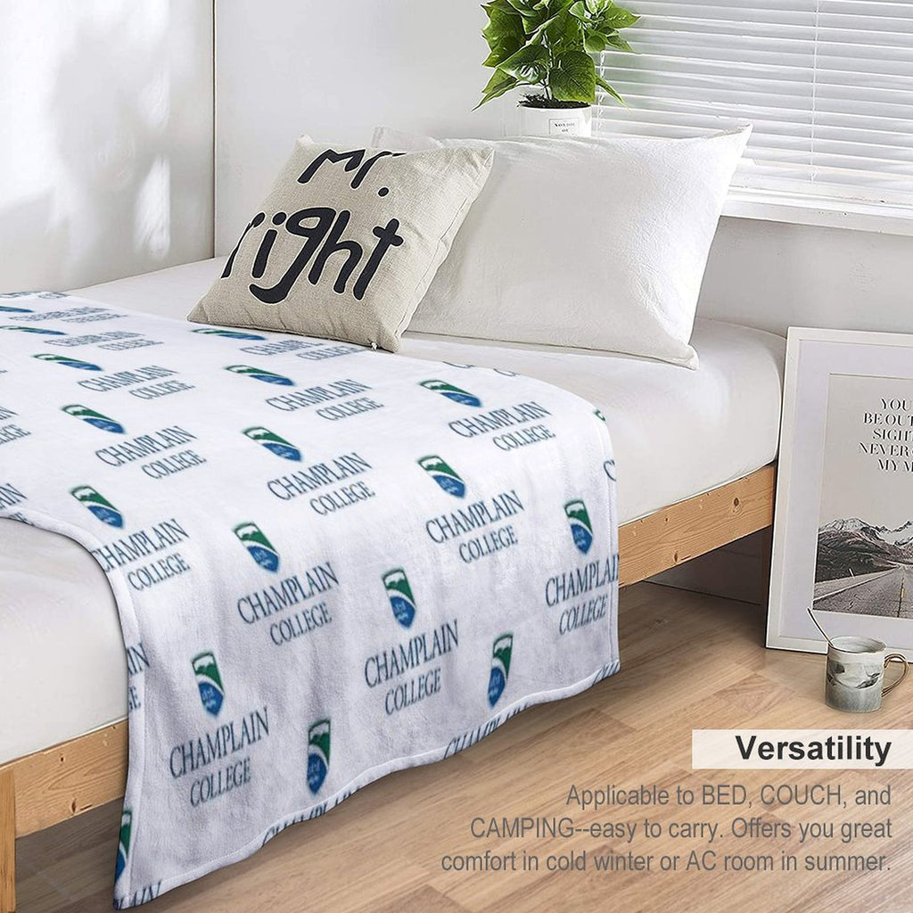 Champlain College Comfort Throw Blanket