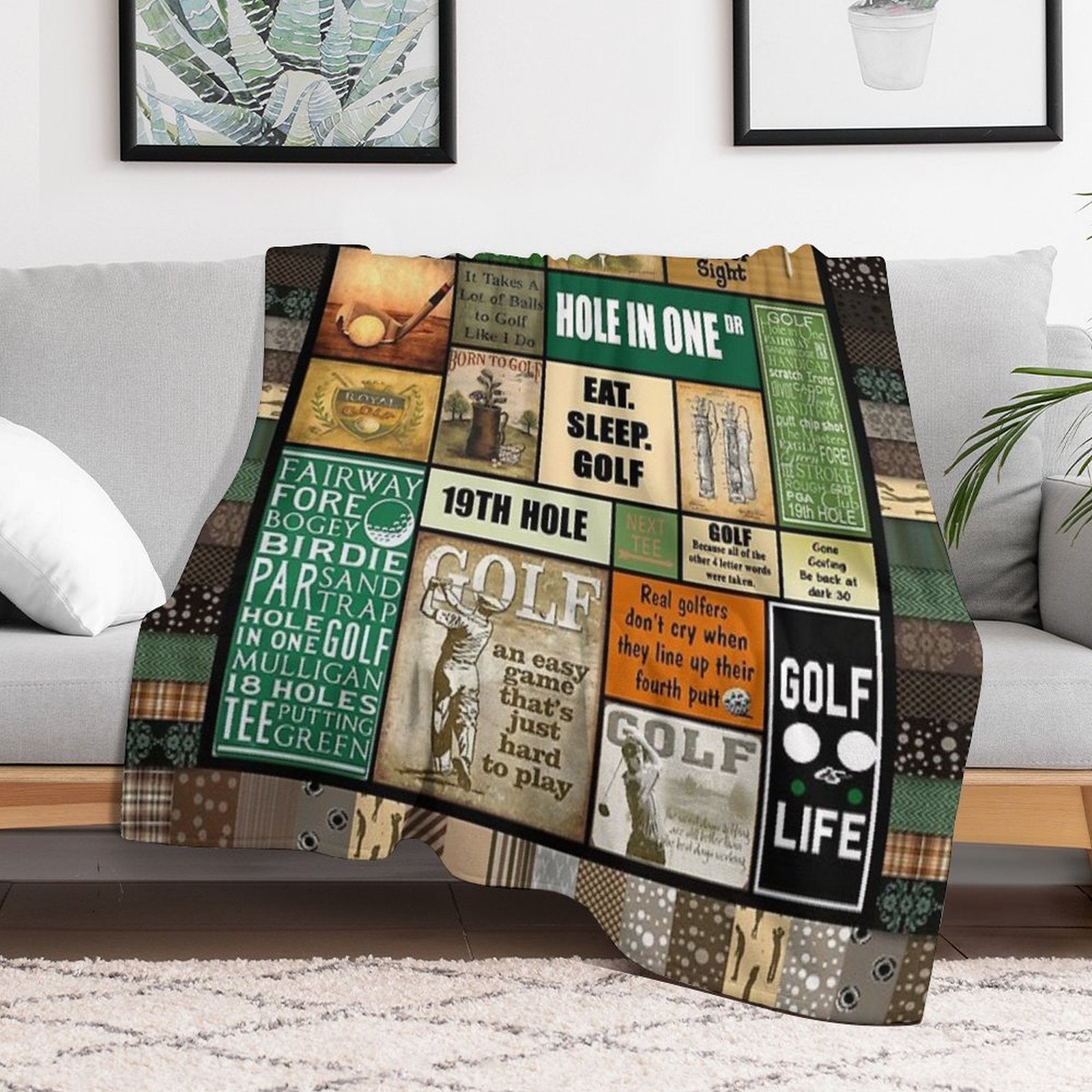 Golf - Golf Lover - Golf Life Wrinkle-free Throw Blanket