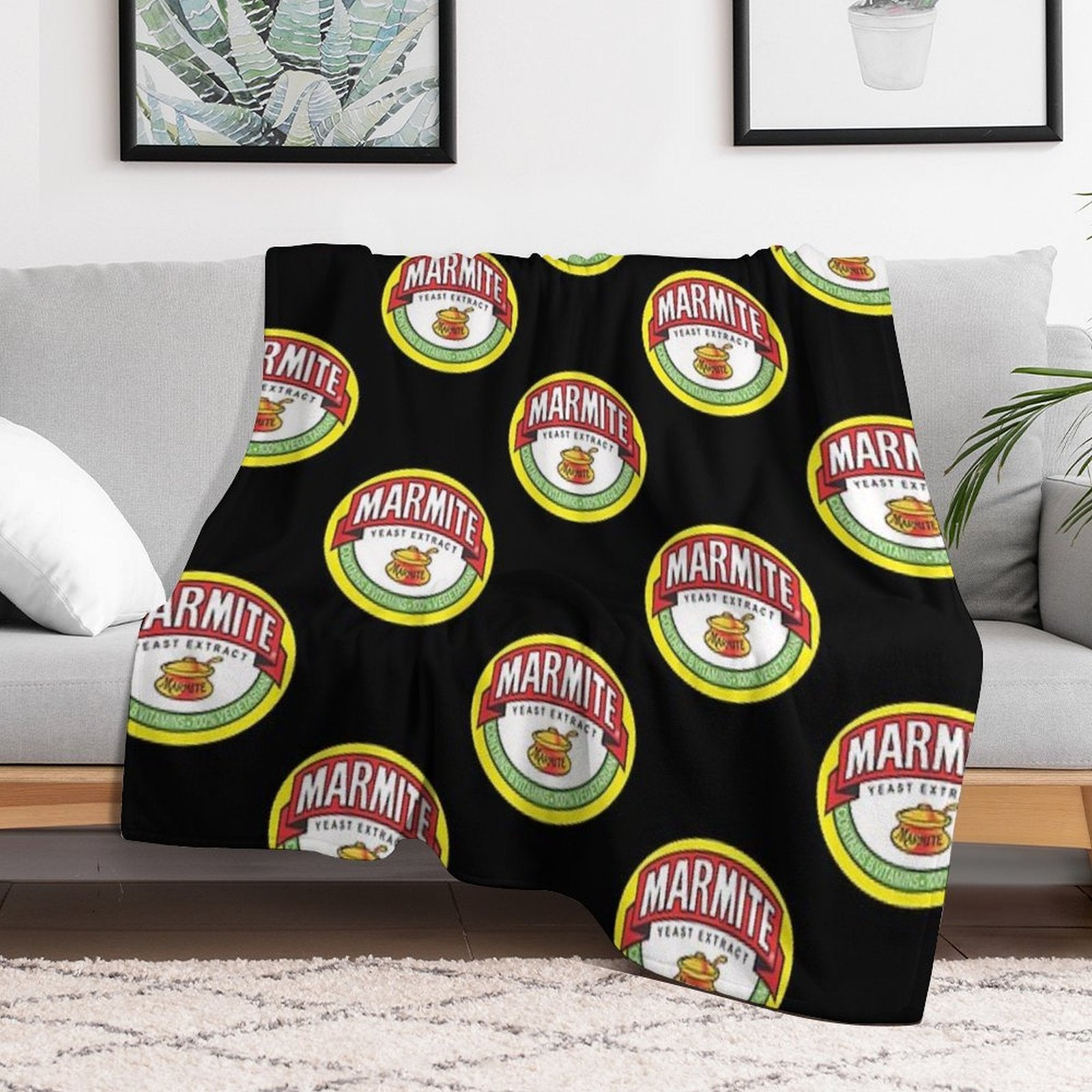 Marmite Logos Multi-functional Throw Blanket