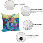 Beach Rooster Soft High-Density Material Throw Pillow