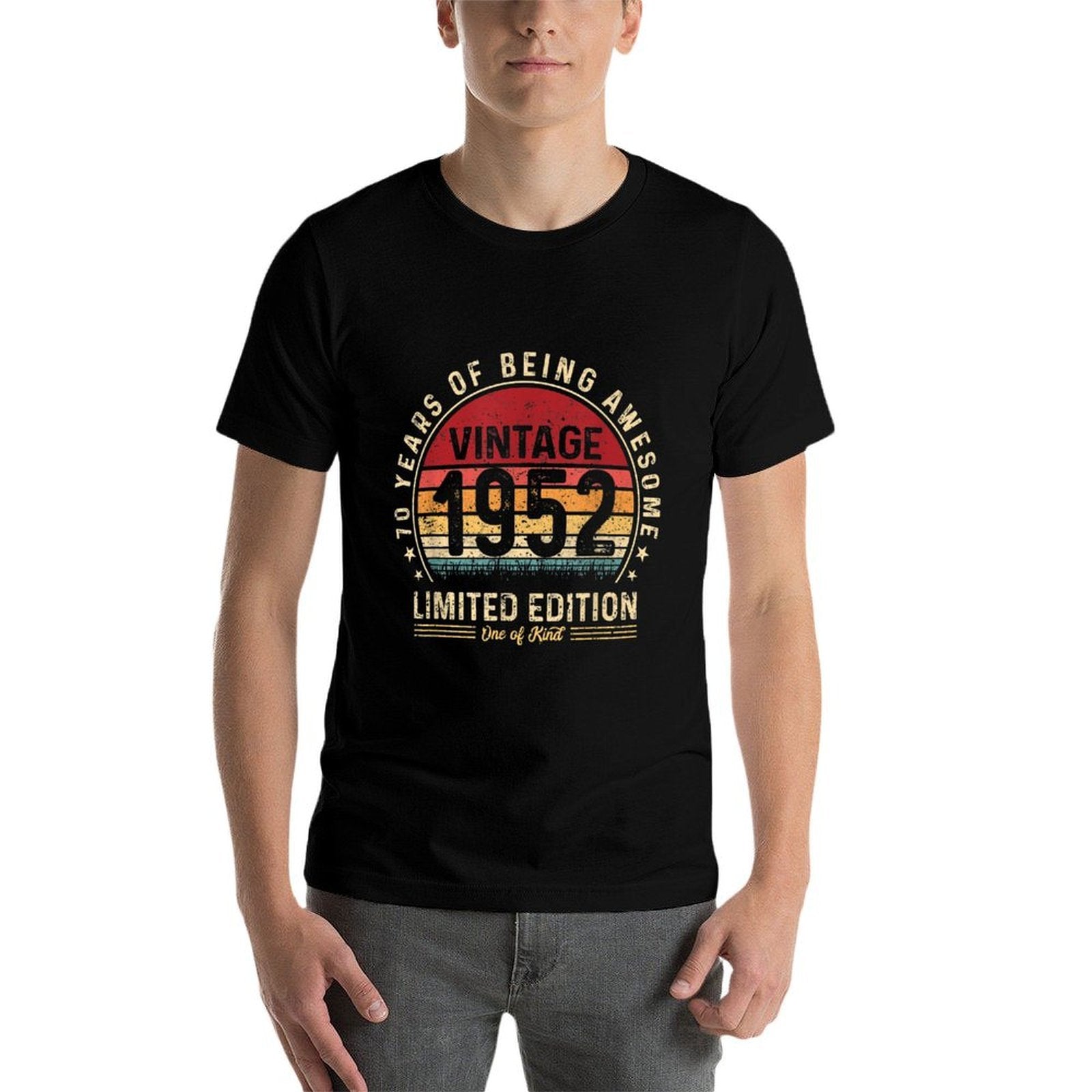 70 Year Old Gifts Vintage 1952 Limited Edition 70th Birthday  Relaxed-fit T-Shirt