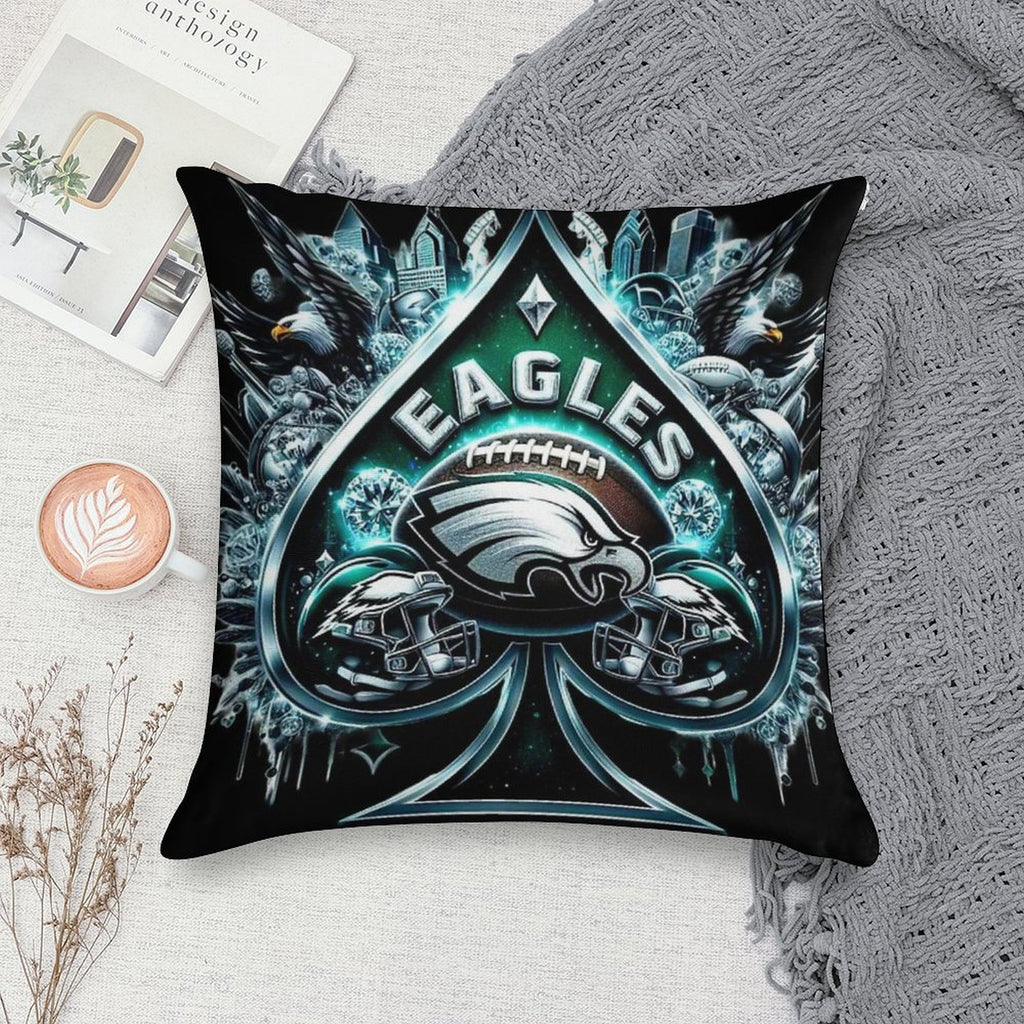 Eagles Soft Fade-Resistant Throw Pillow