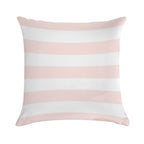 Blush 1 Complement Pale Blush Pink And White Stripe Pattern Soft Style Accent Throw Pillow