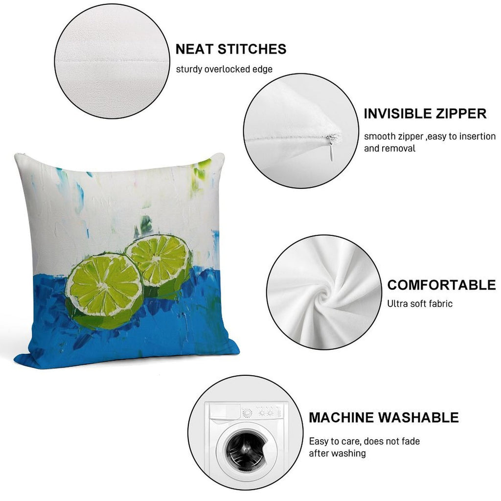 Naming of The Lime Soft Anti-Pilling Throw Pillow