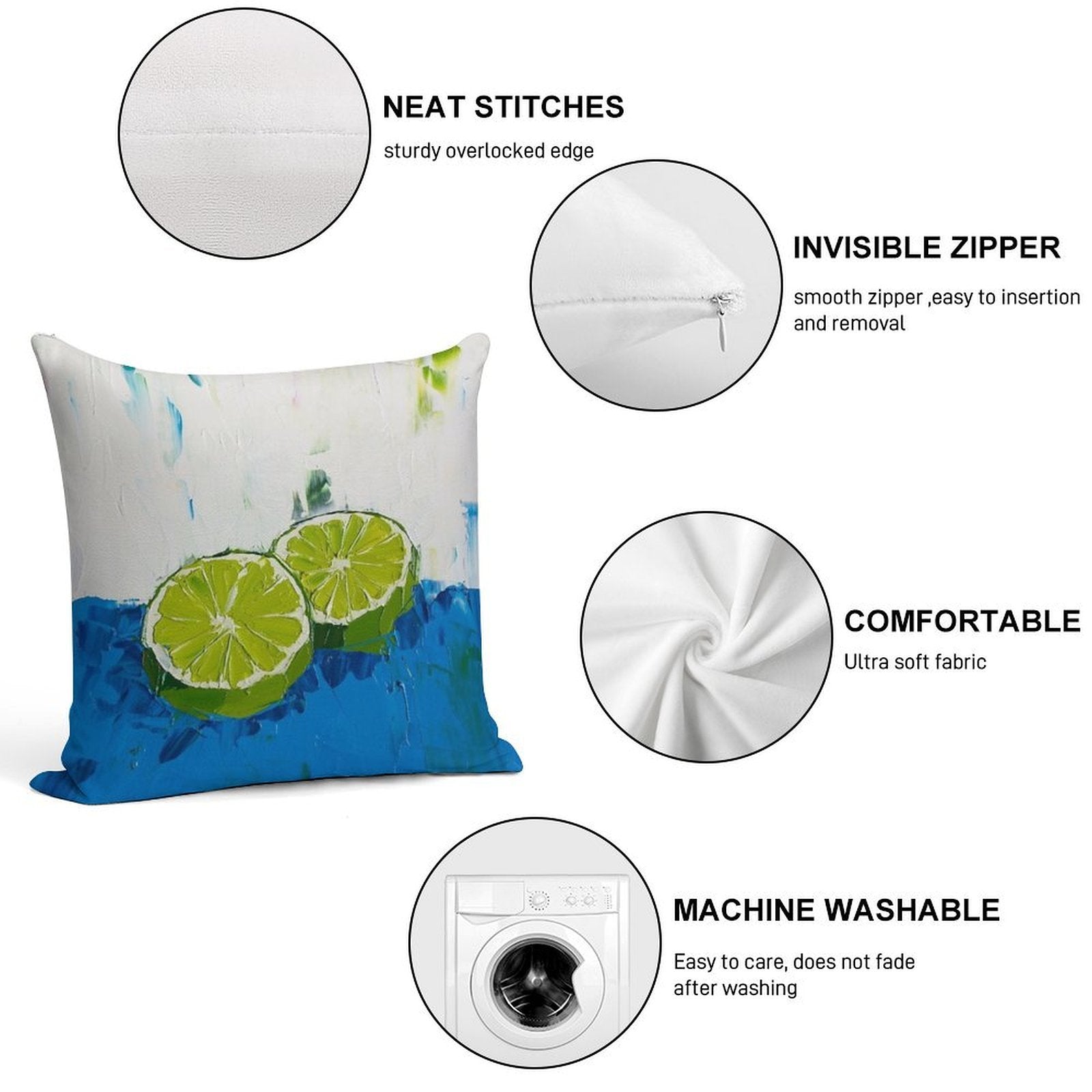 Naming of The Lime Soft Anti-Pilling Throw Pillow