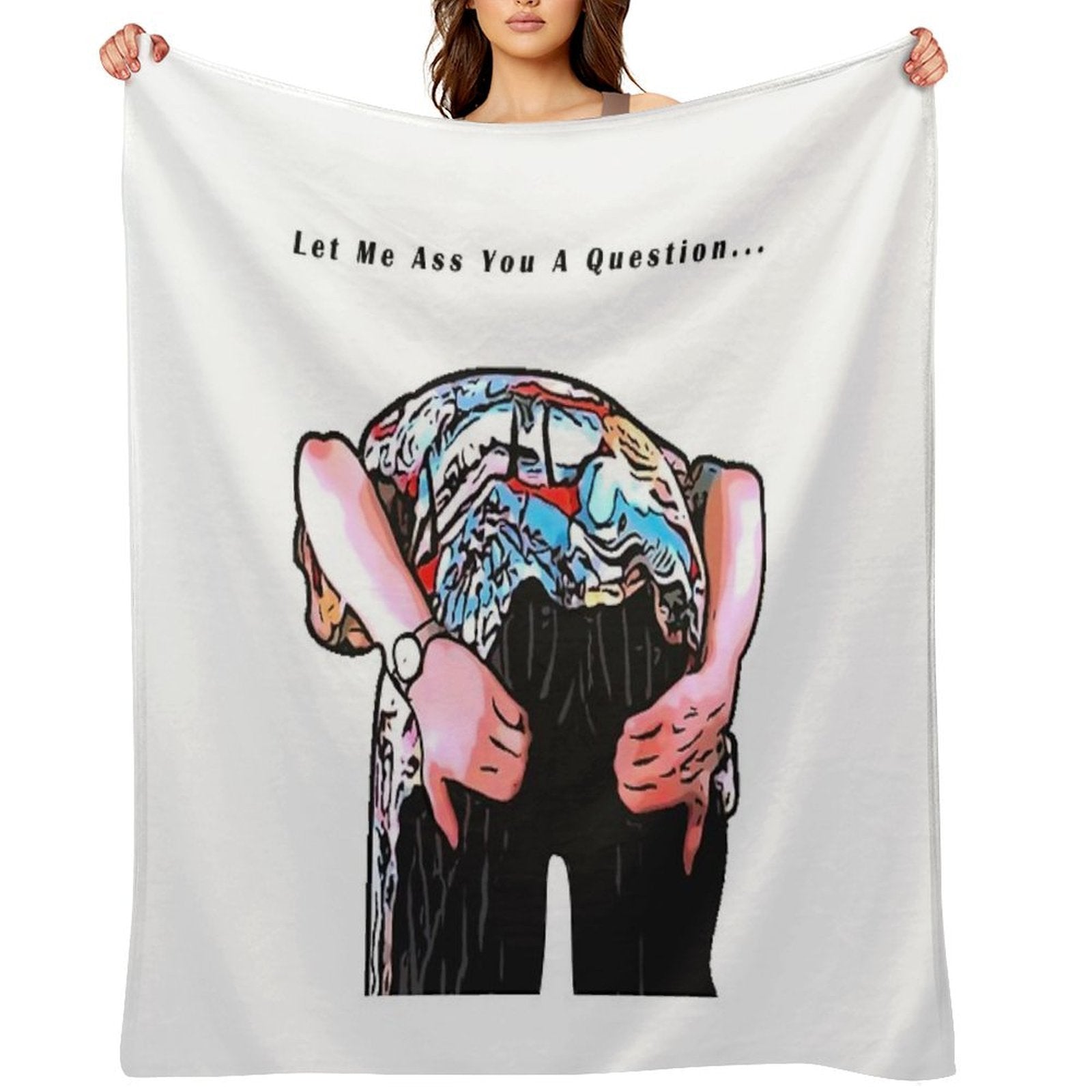 Pet Detective Cartoon Travel-friendly Throw Blanket