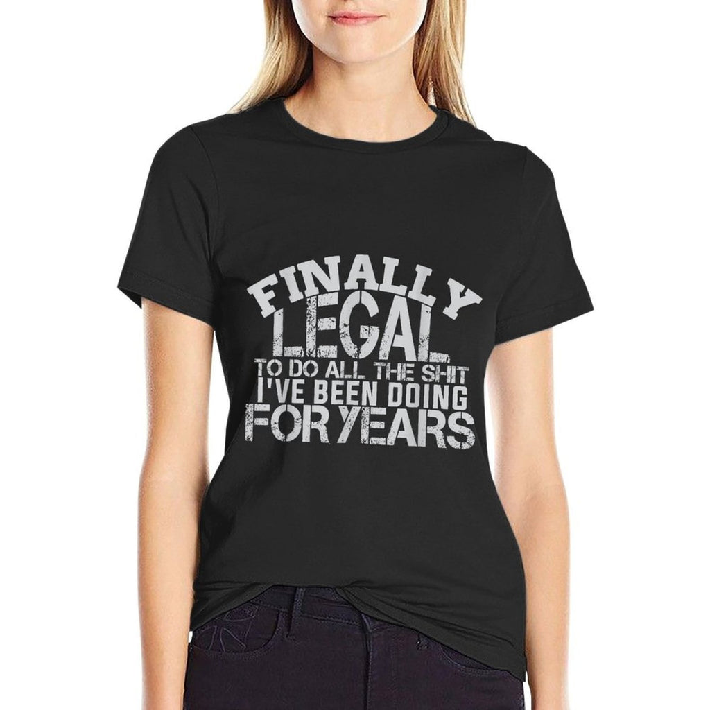 Finally Legal Funny 21st Birthday  Soft T-Shirt