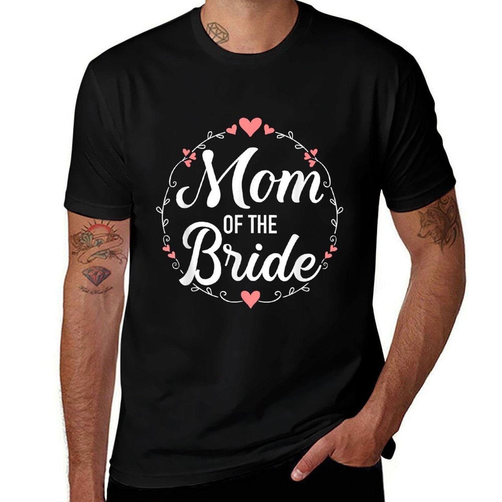 Mom of The Bride Wedding  Trendy Pattern T-Shirt