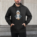 Cute Kitten in A Shark Costume Kitty My Cat Is A Shark Cotton-Polyester Blend Hoodie