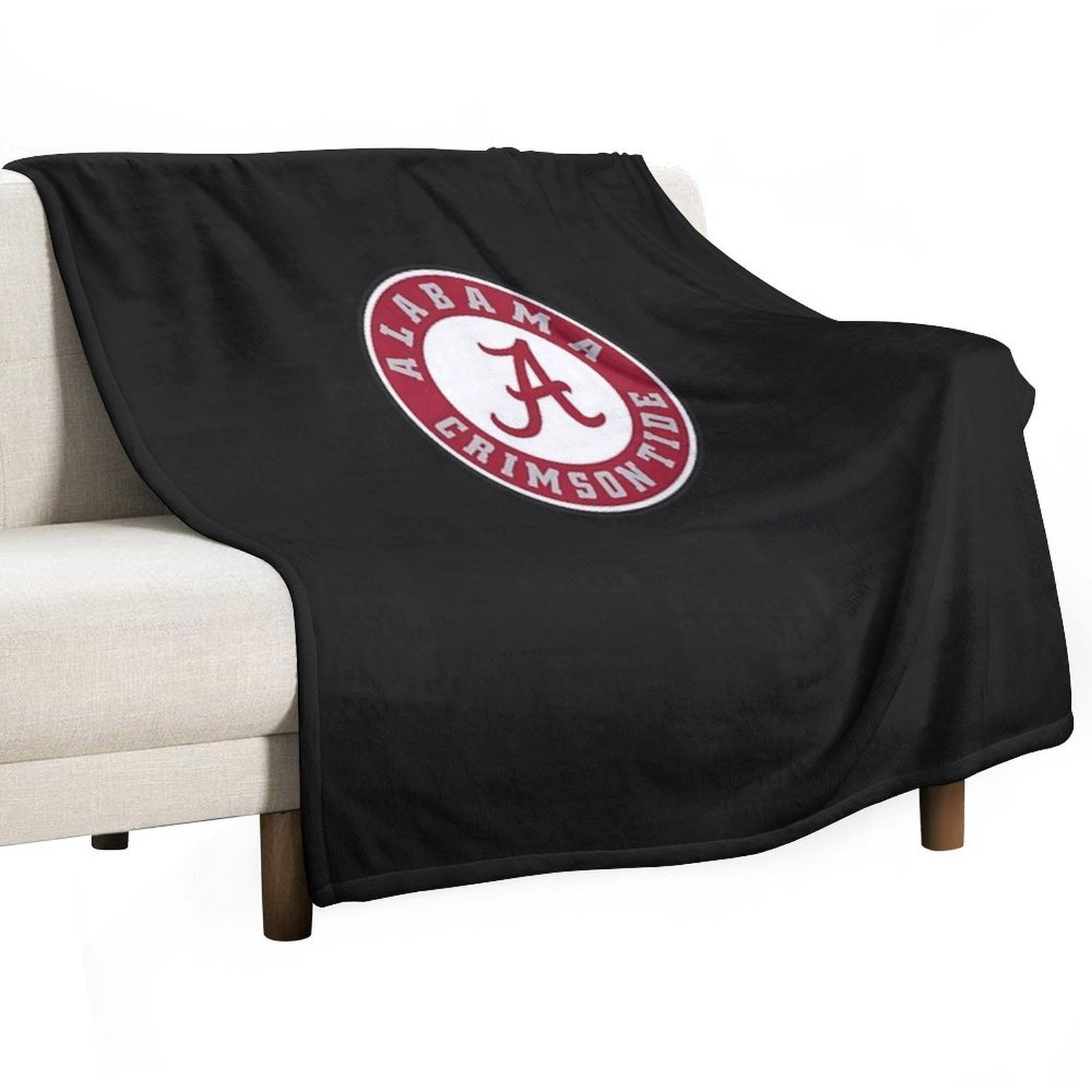Alabama Logo Classic T-Shirt Lightweight Throw Blanket