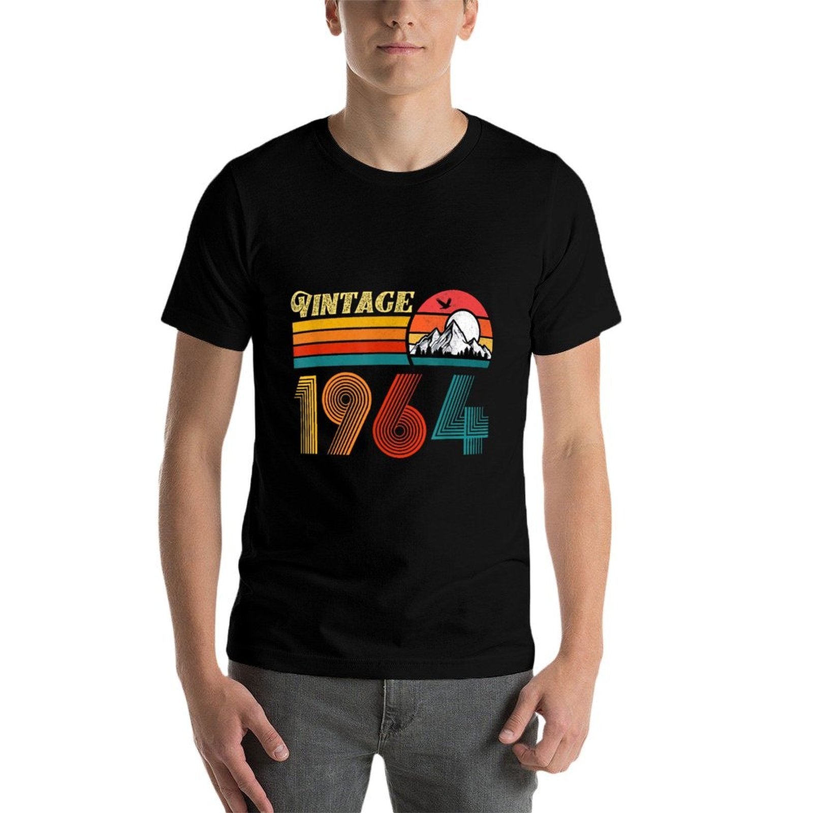 60th Birthday 60 Year Old Men Women Retro Vintage 1964  Lightweight T-Shirt