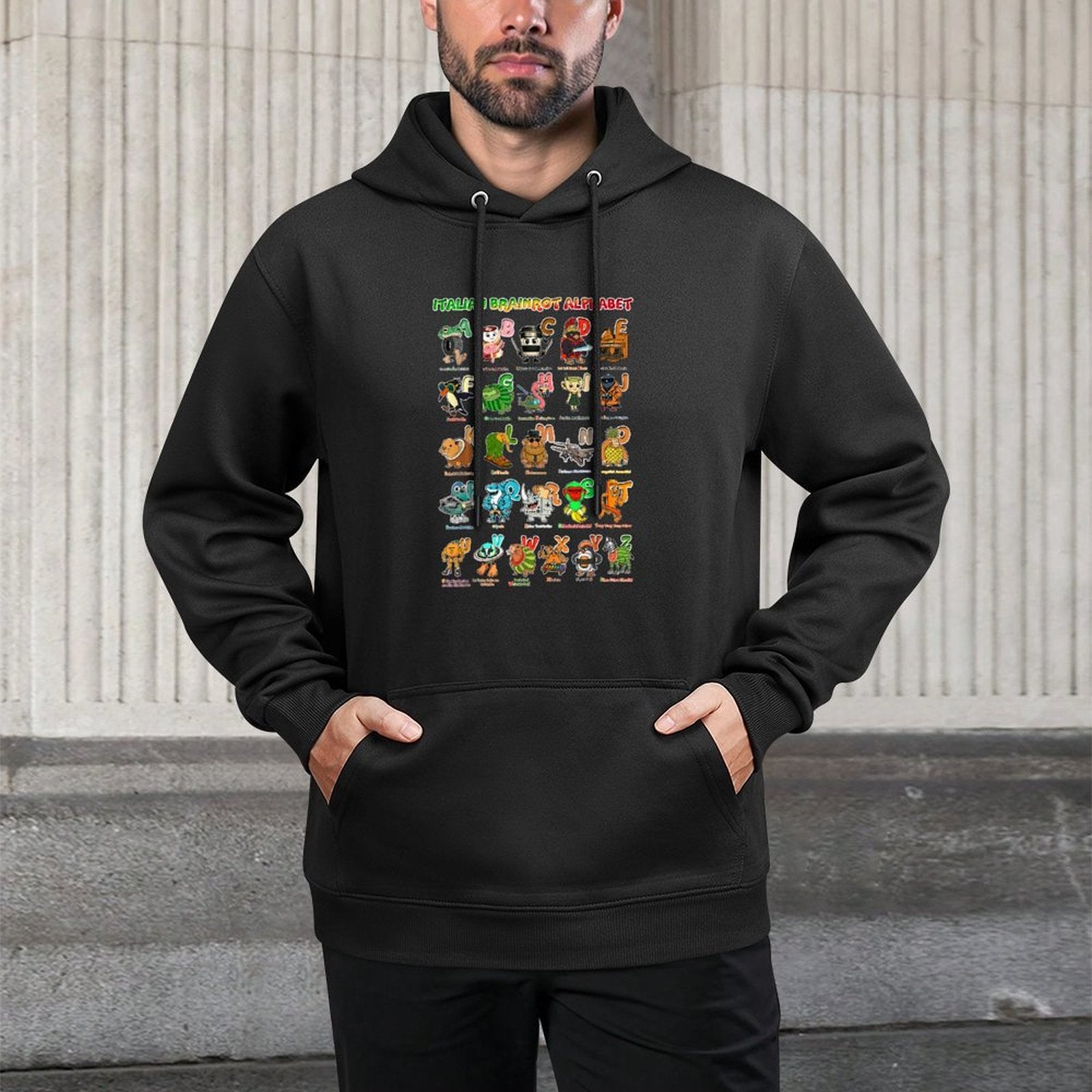 Italian Brain Rot Italian Brainrot Funny Memes Character Unisex Design Hoodie