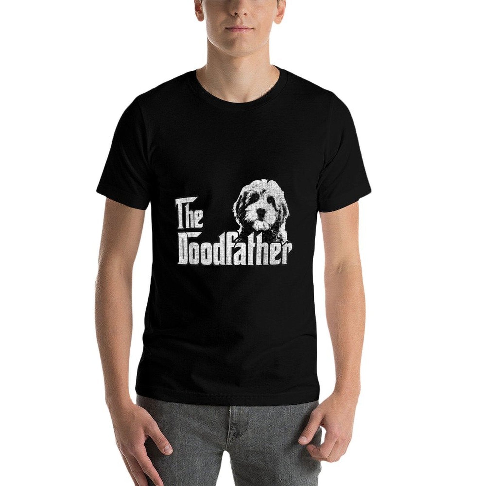 Mens The Doodfather Goldendoodle Dog Doodle Dad Fathers Day  Odor-resistant T-Shirt